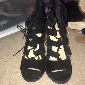Lace up heels